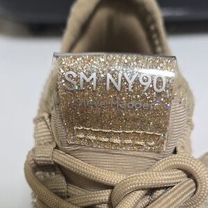 NWOT Steve Madden Kids Glitter Sneakers - Gold